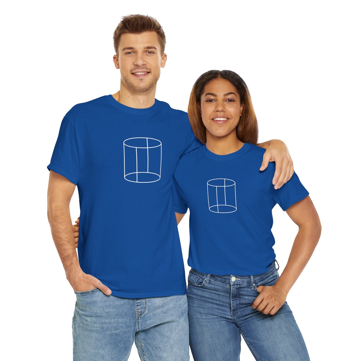 3d Cylinder - Unisex Heavy Cotton T-Shirt
