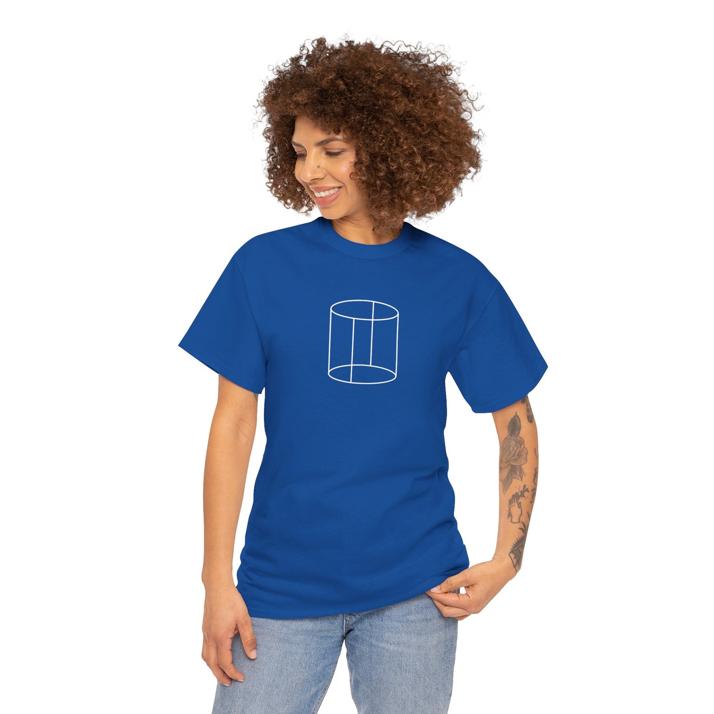 3d Cylinder - Unisex Heavy Cotton T-Shirt