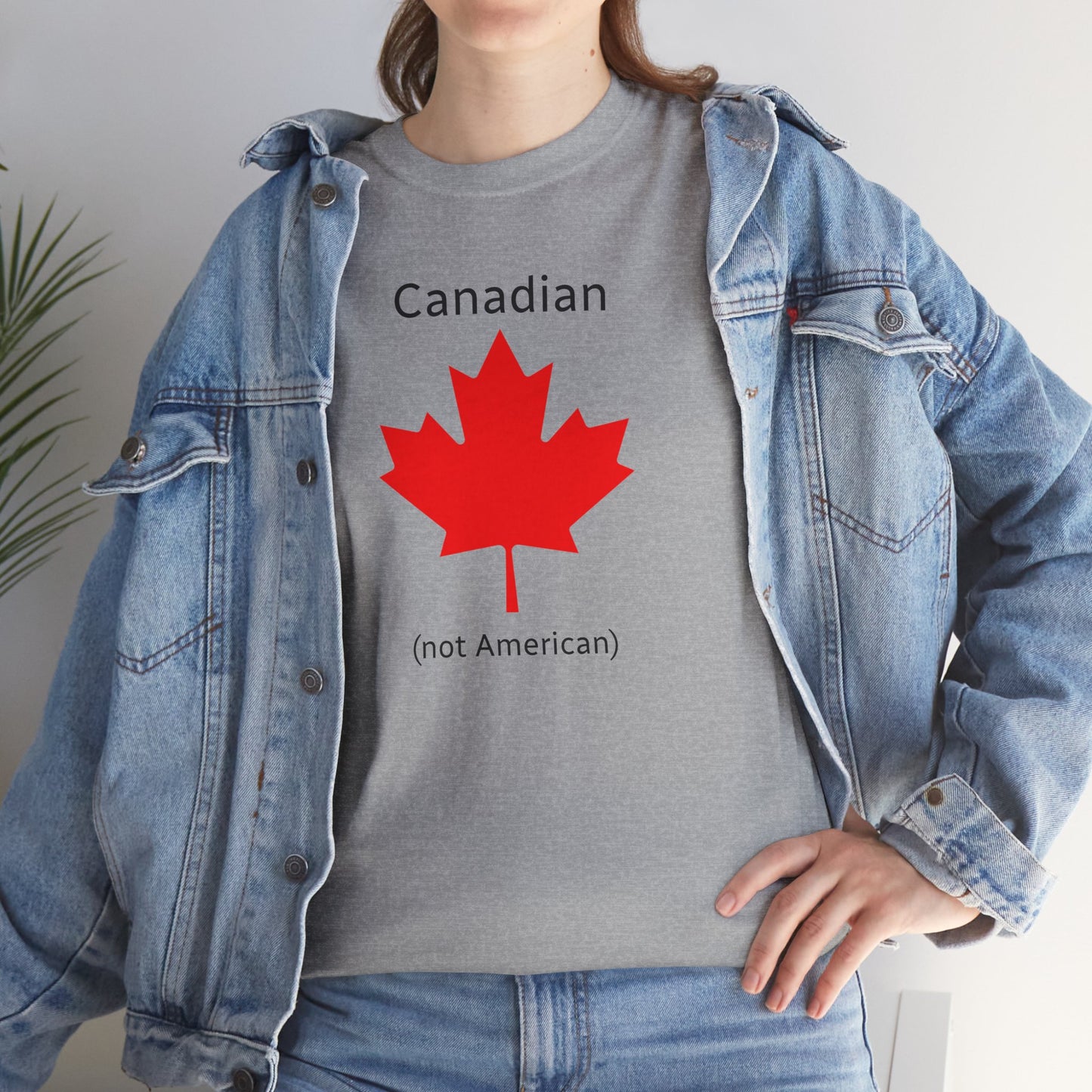 Canadian (not American) - Unisex Heavy Cotton T-Shirt