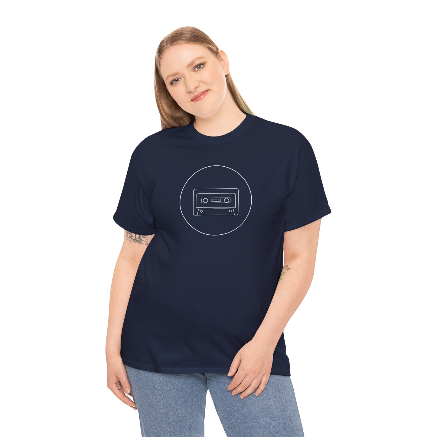 Retro Cassette Tape - Unisex Heavy Cotton T-Shirt