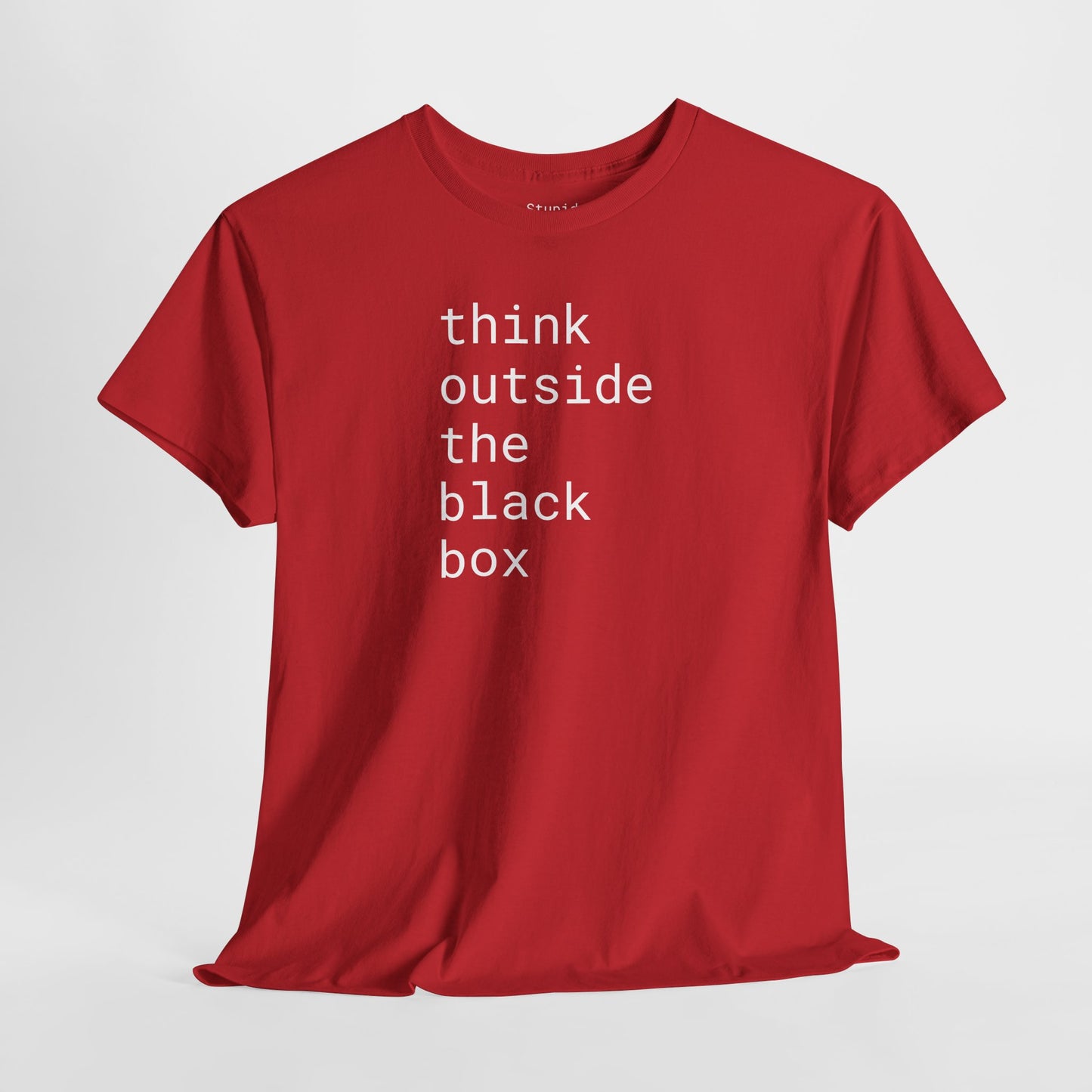think outside the black box - Unisex Heavy Cotton T-Shirt