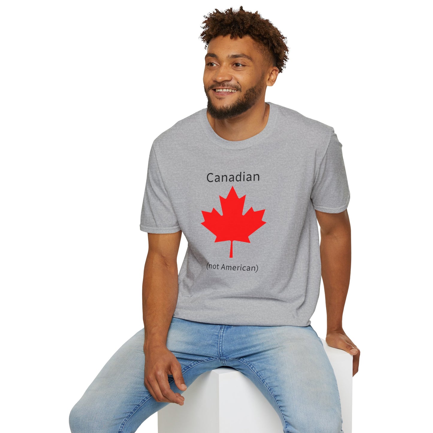 Canadian (not American) - Unisex Softstyle T-Shirt
