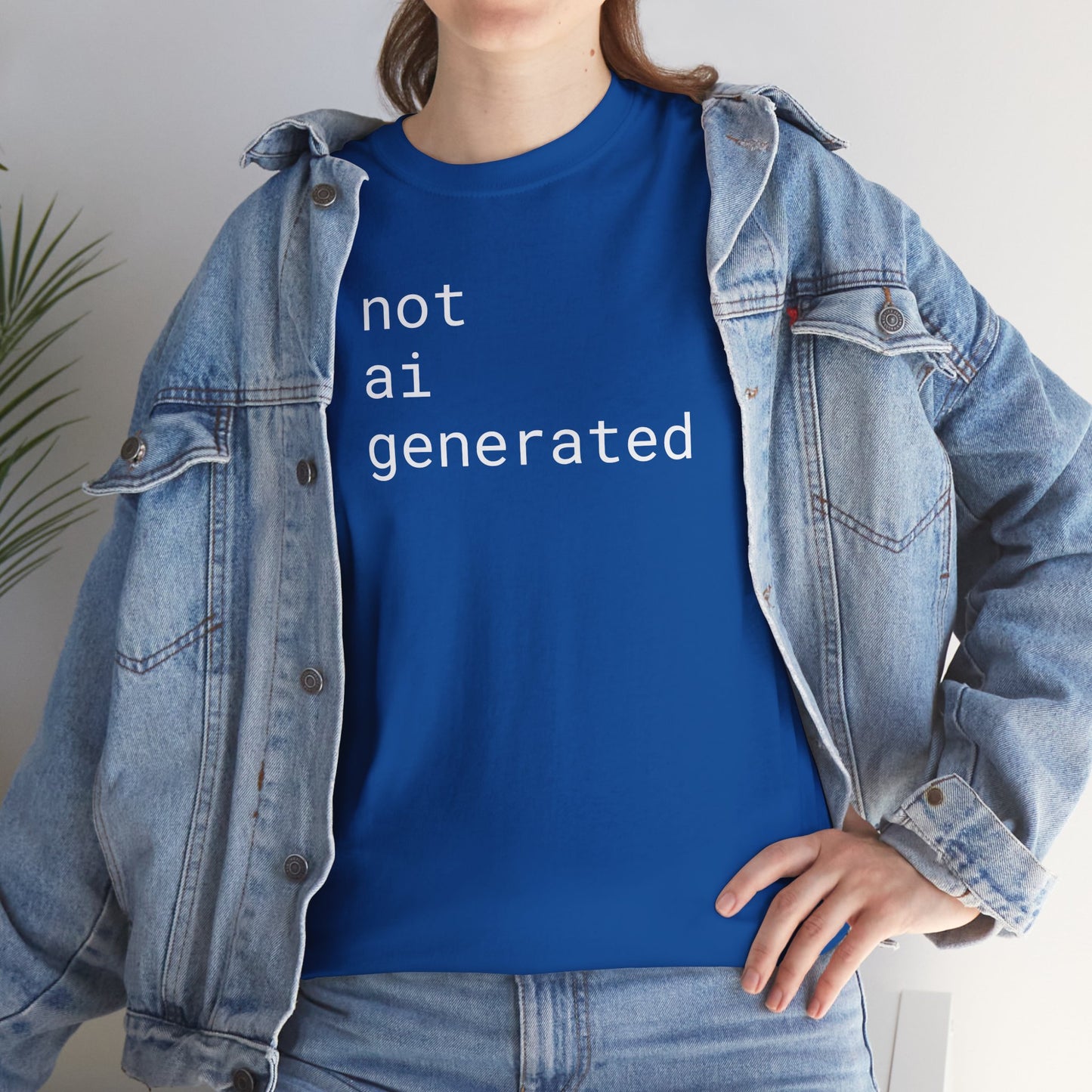 not ai generated - Unisex Heavy Cotton T-Shirt