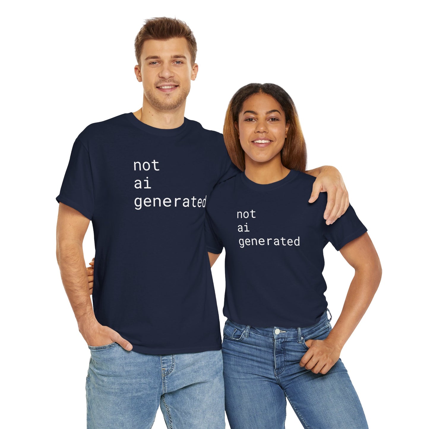 not ai generated - Unisex Heavy Cotton T-Shirt