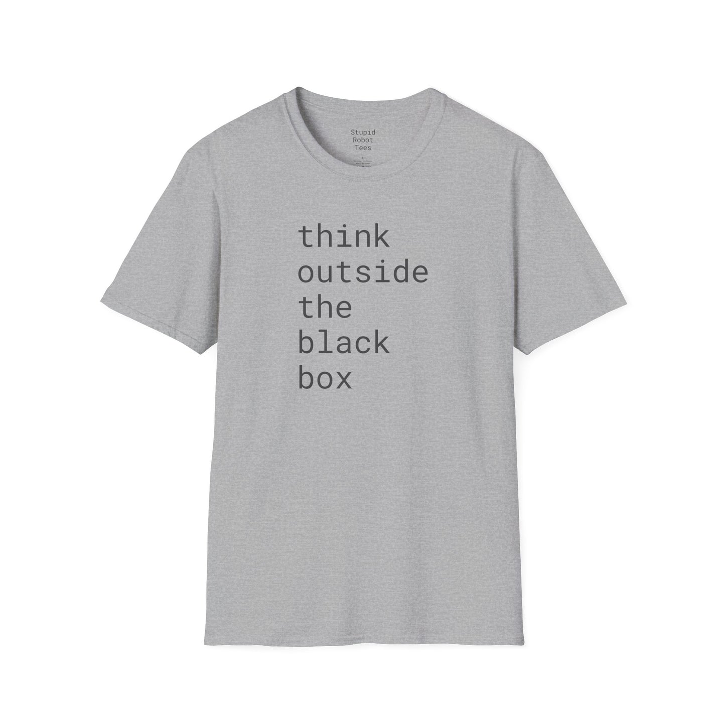 think outside the black box - Unisex Softstyle T-Shirt