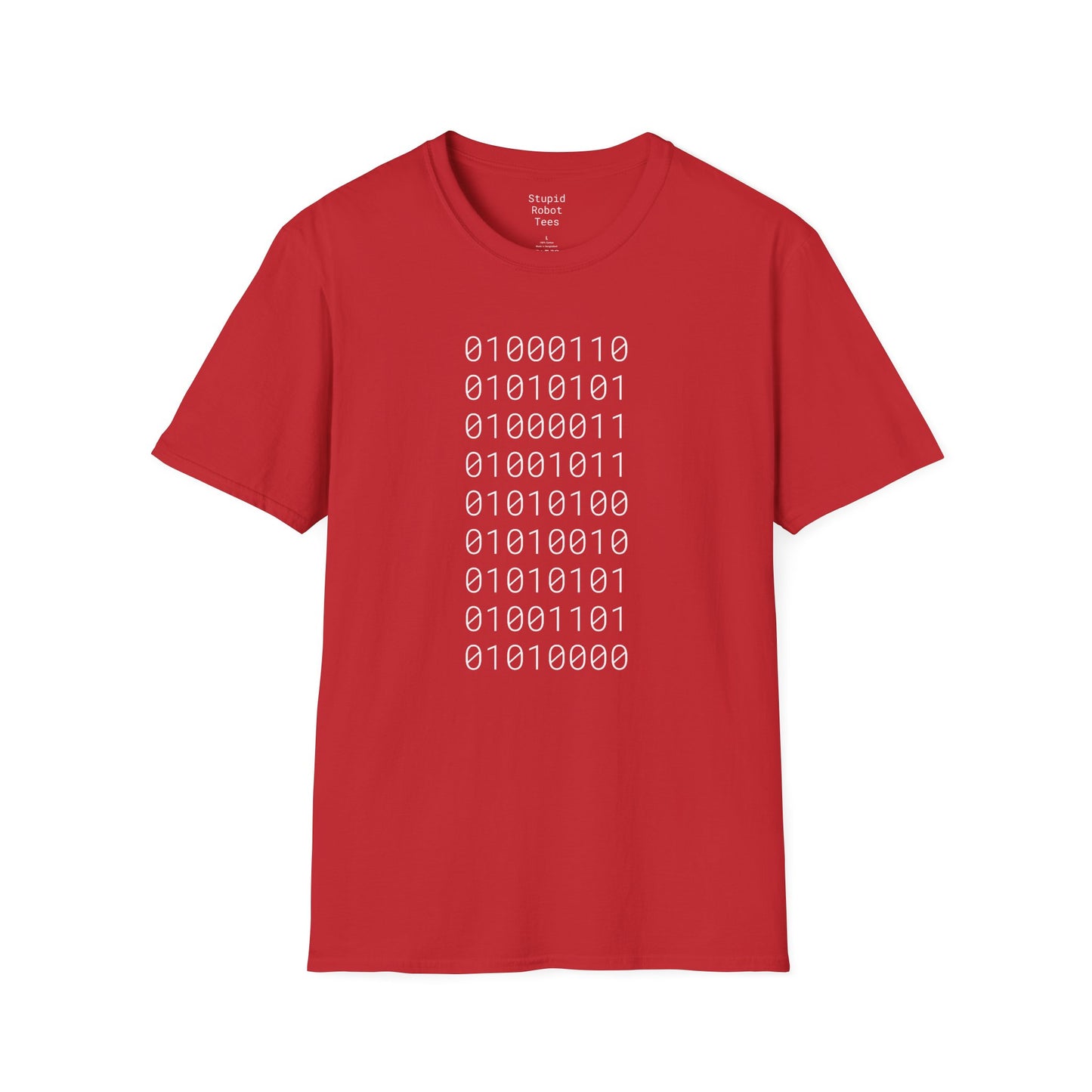FUCK TRUMP (binary) - Unisex Softstyle T-Shirt