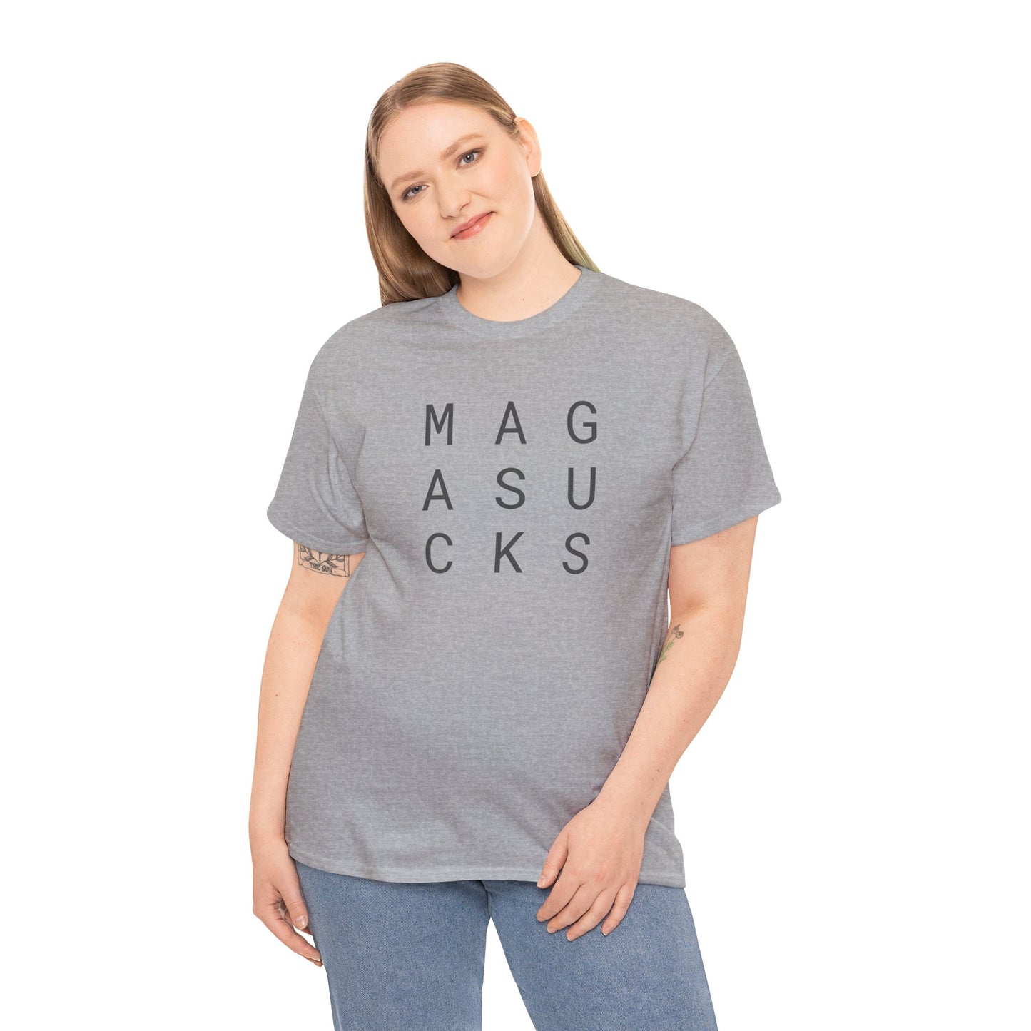 MAGA Sucks - Unisex Heavy Cotton T-Shirt
