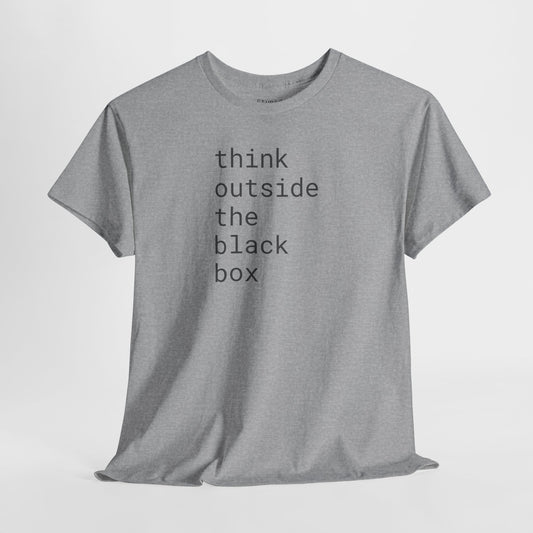 think outside the black box - Unisex Heavy Cotton T-Shirt