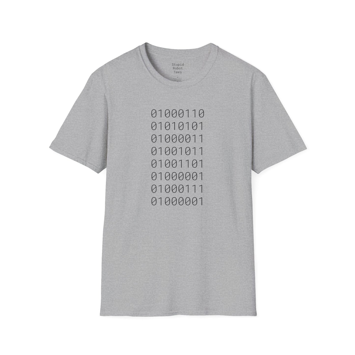 FUCK MAGA (binary) - Unisex Softstyle T-Shirt