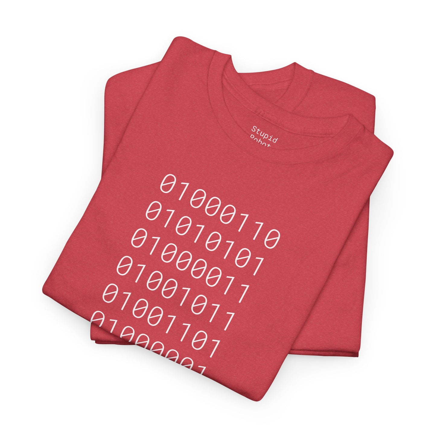 FUCK MAGA (binary) - Unisex Heavy Cotton T-Shirt