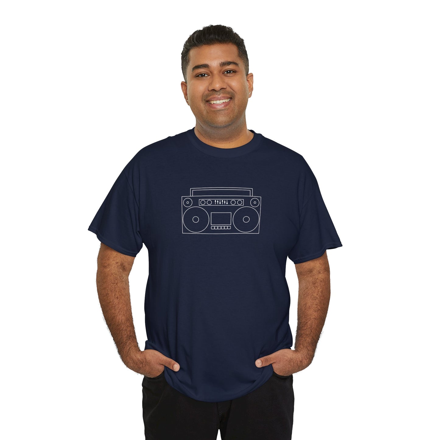 Retro Boombox - Unisex Heavy Cotton T-Shirt