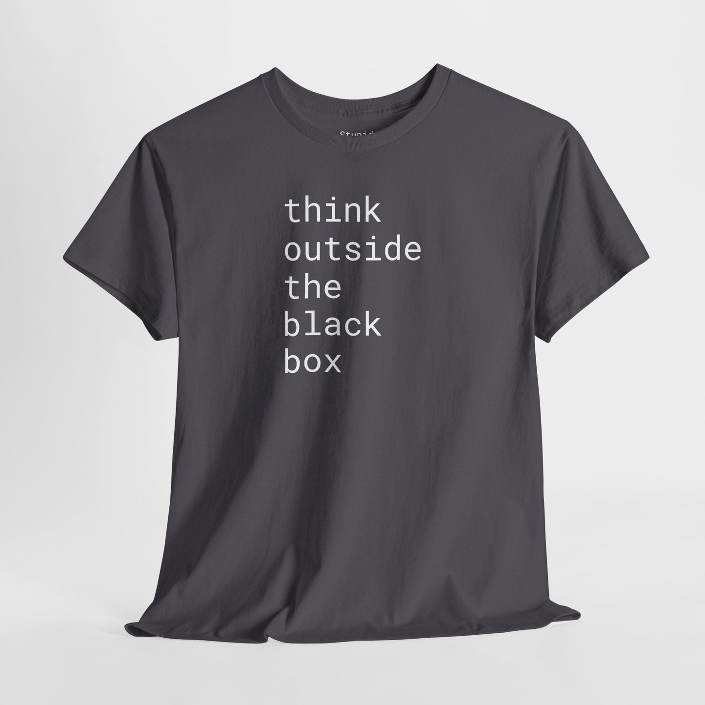 think outside the black box - Unisex Heavy Cotton T-Shirt