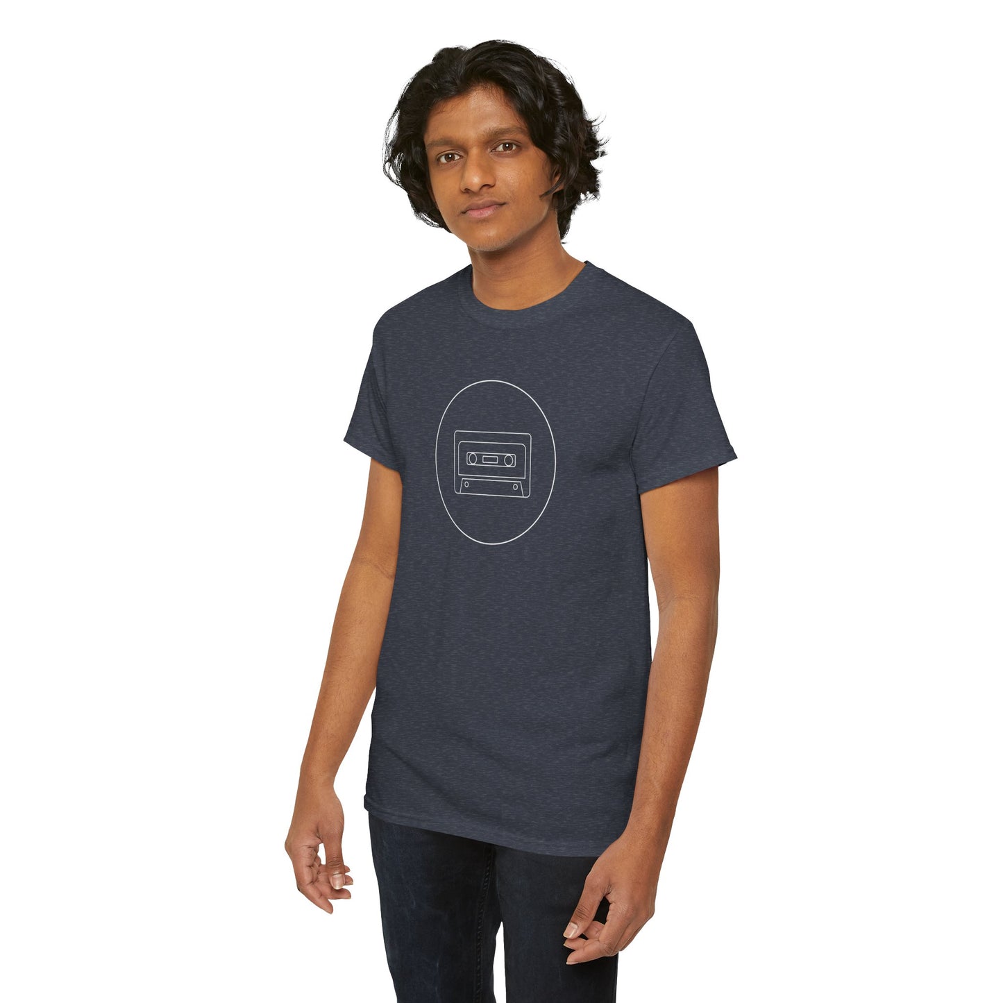 Retro Cassette Tape - Unisex Heavy Cotton T-Shirt