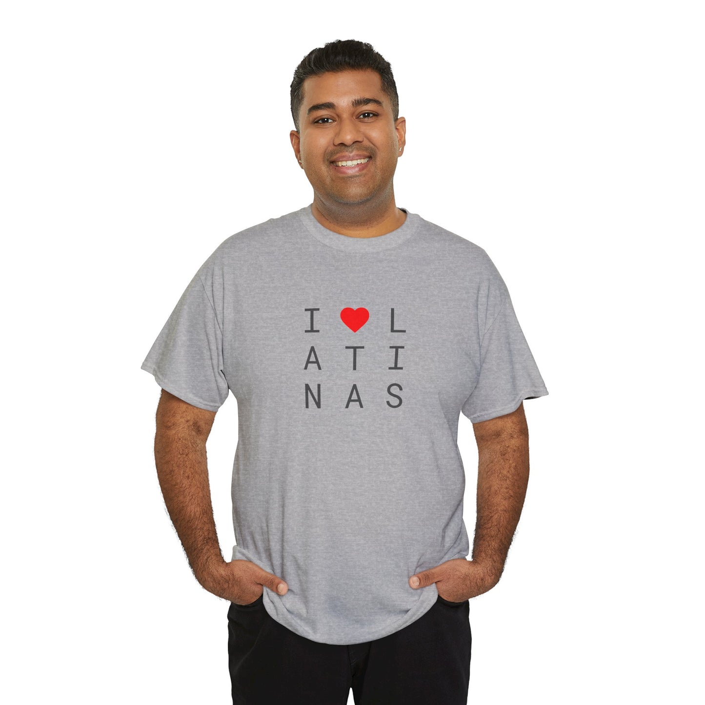 I <heart> LATINAS (2 color) - Unisex Heavy Cotton T-Shirt