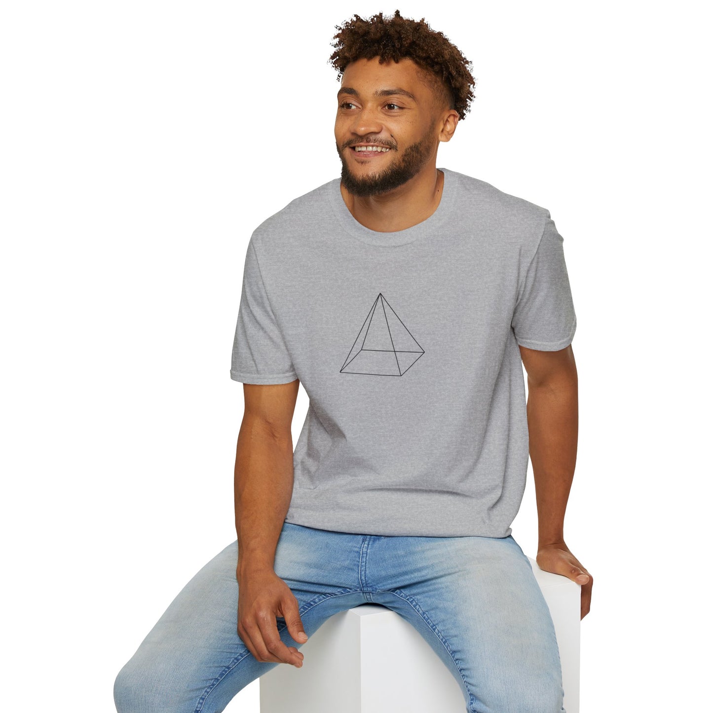 3d Pyramid - Unisex Softstyle T-Shirt
