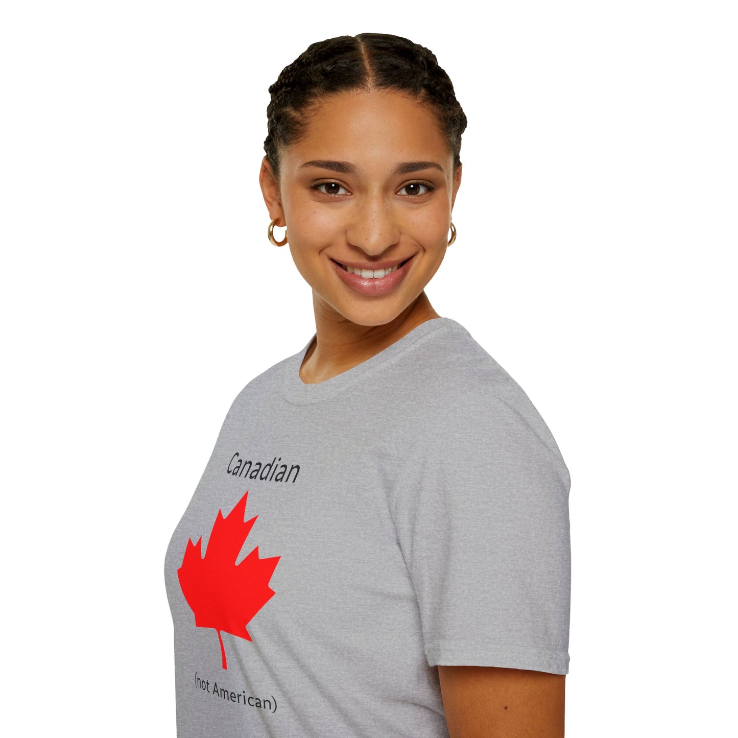Canadian (not American) - Unisex Softstyle T-Shirt