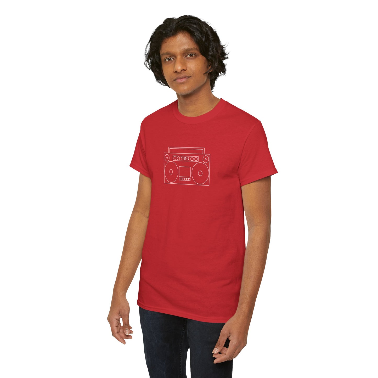 Retro Boombox - Unisex Heavy Cotton T-Shirt