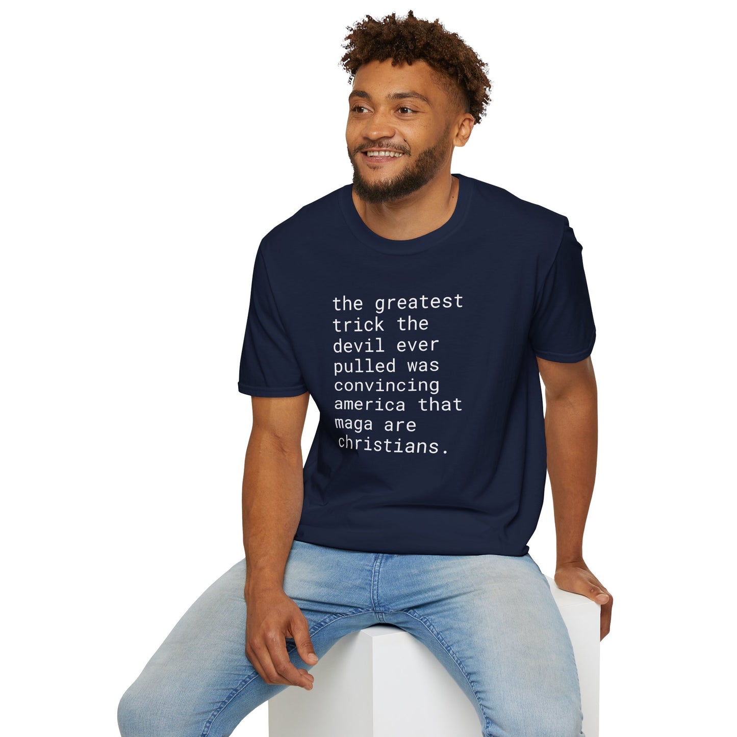 greatest trick the devil ever pulled - Unisex Softstyle T-Shirt