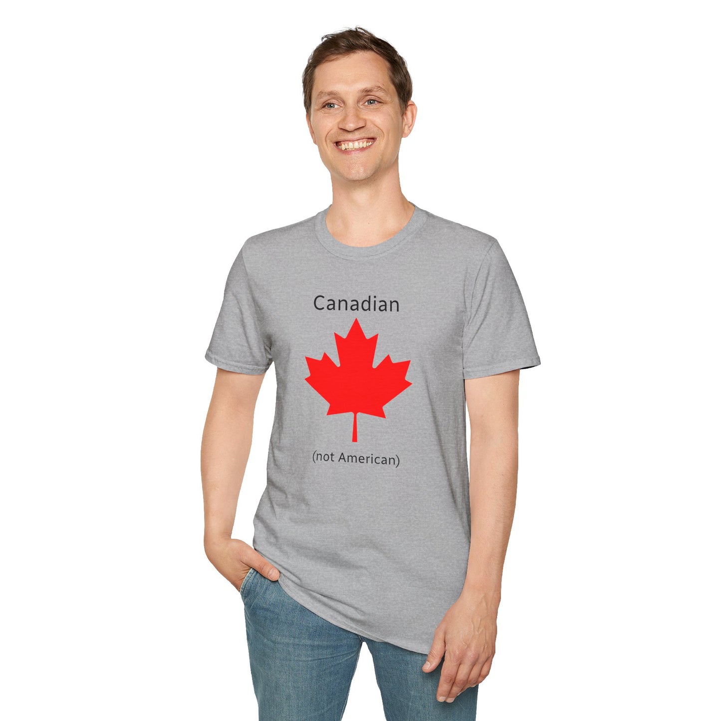 Canadian (not American) - Unisex Softstyle T-Shirt