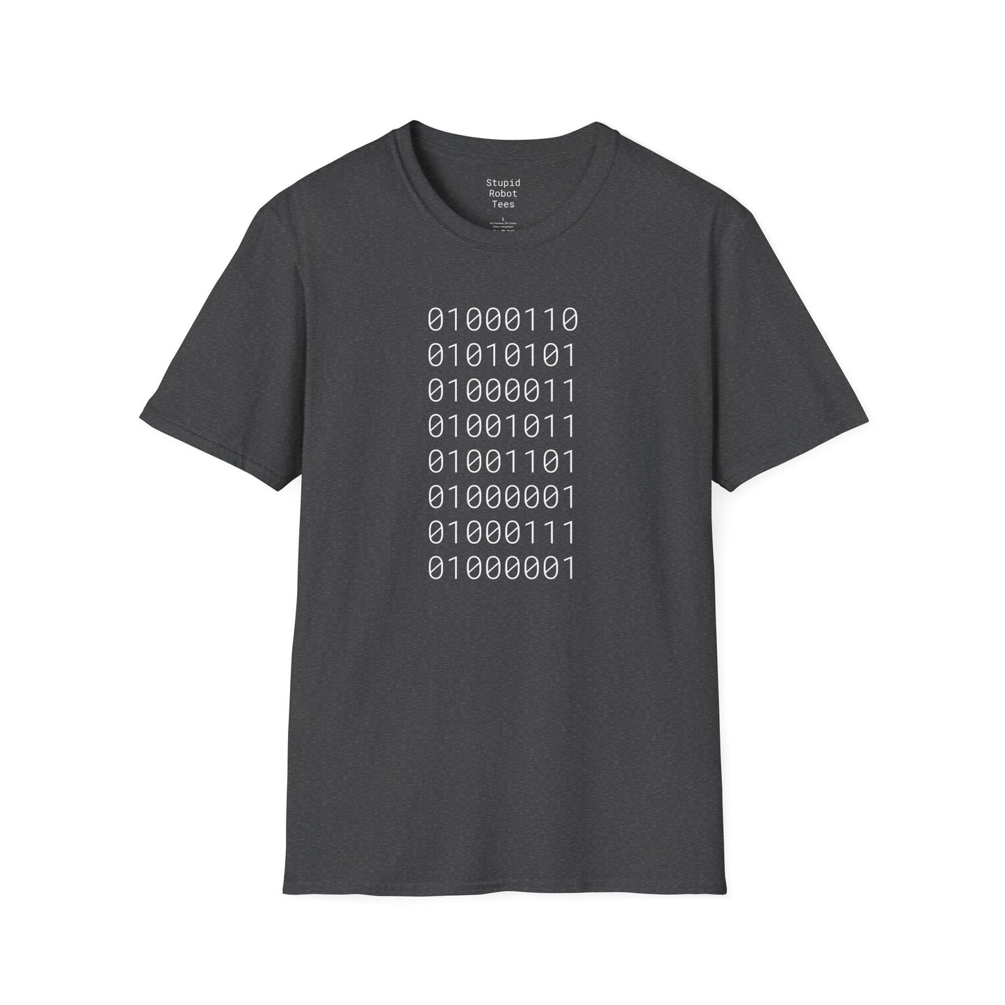 FUCK MAGA (binary) - Unisex Softstyle T-Shirt