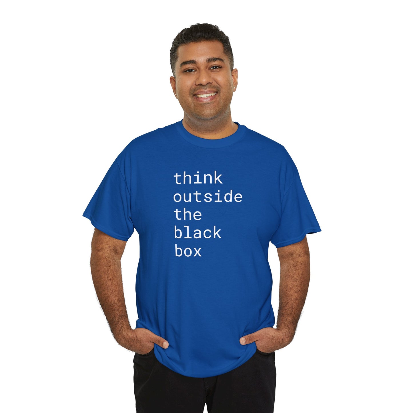 think outside the black box - Unisex Heavy Cotton T-Shirt