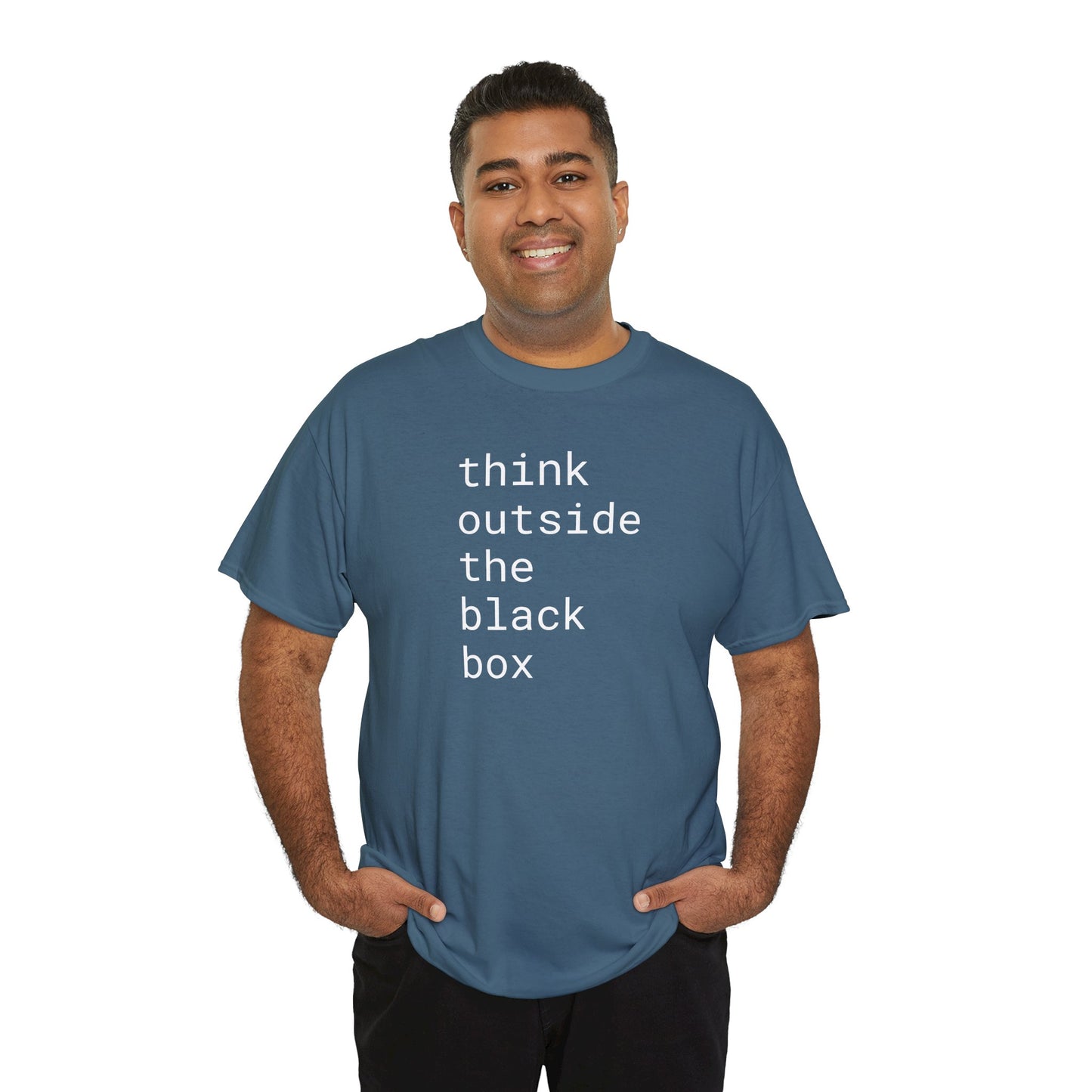 think outside the black box - Unisex Heavy Cotton T-Shirt