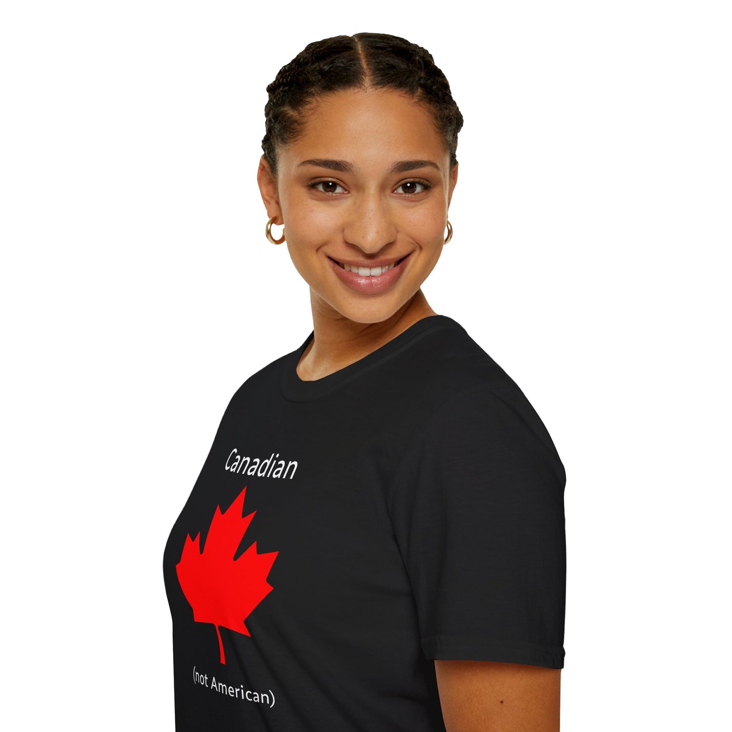 Canadian (not American) - Unisex Softstyle T-Shirt