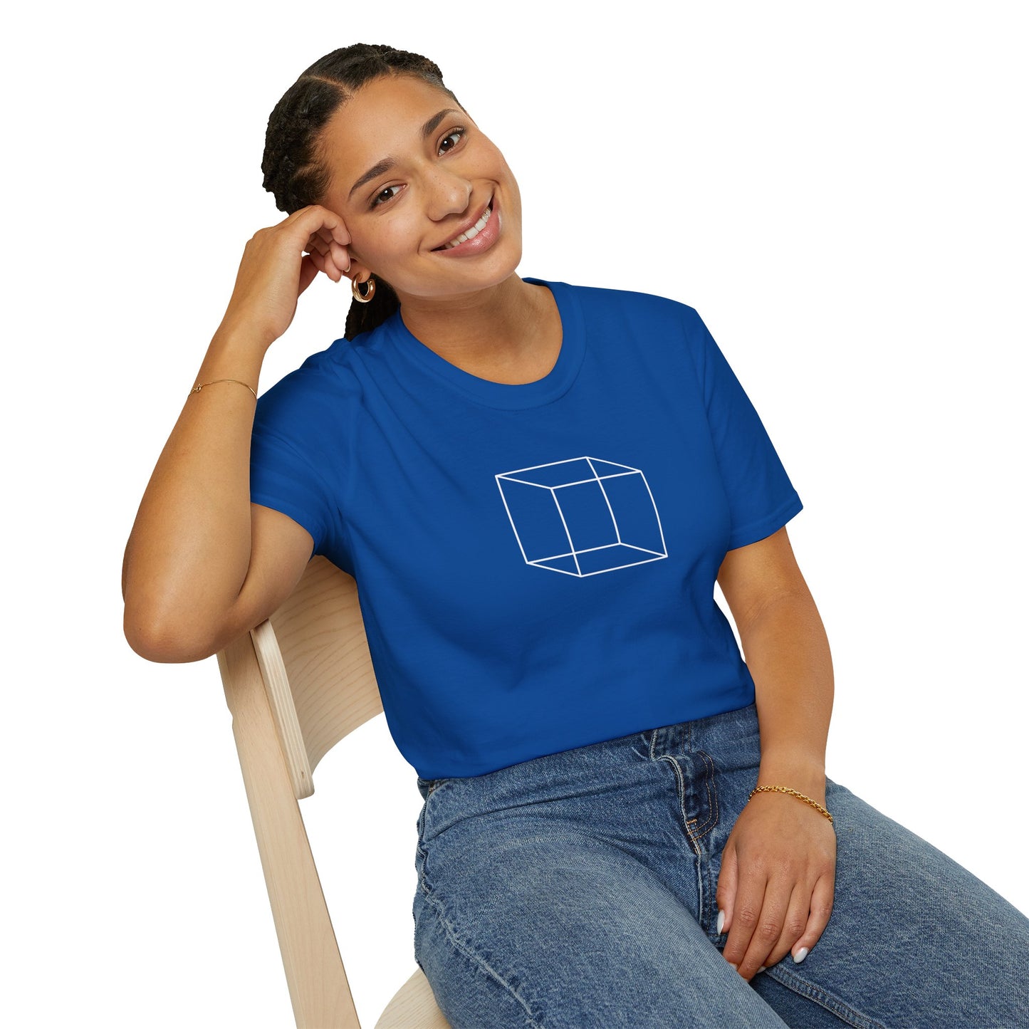 3d Cube - Unisex Softstyle T-Shirt