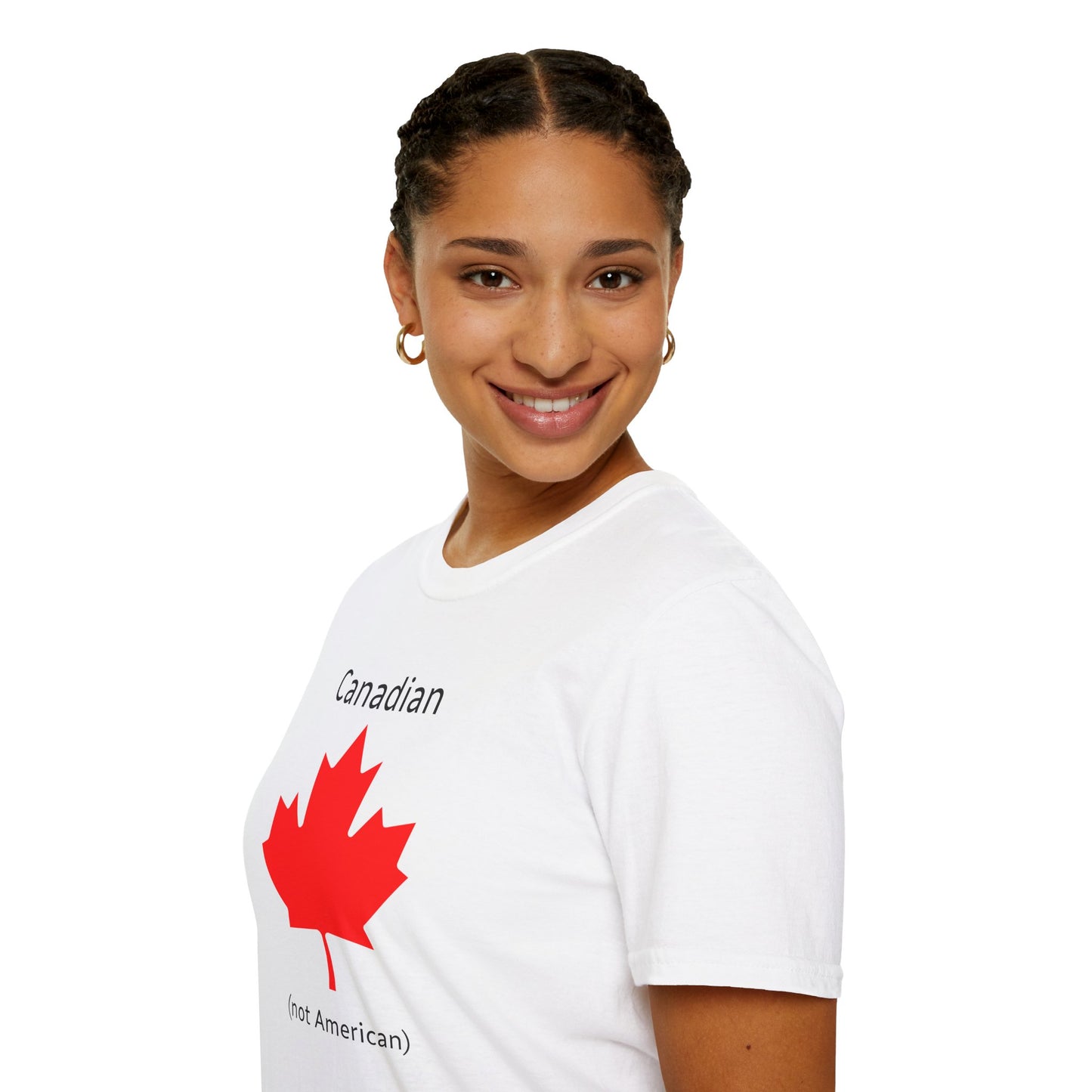Canadian (not American) - Unisex Softstyle T-Shirt
