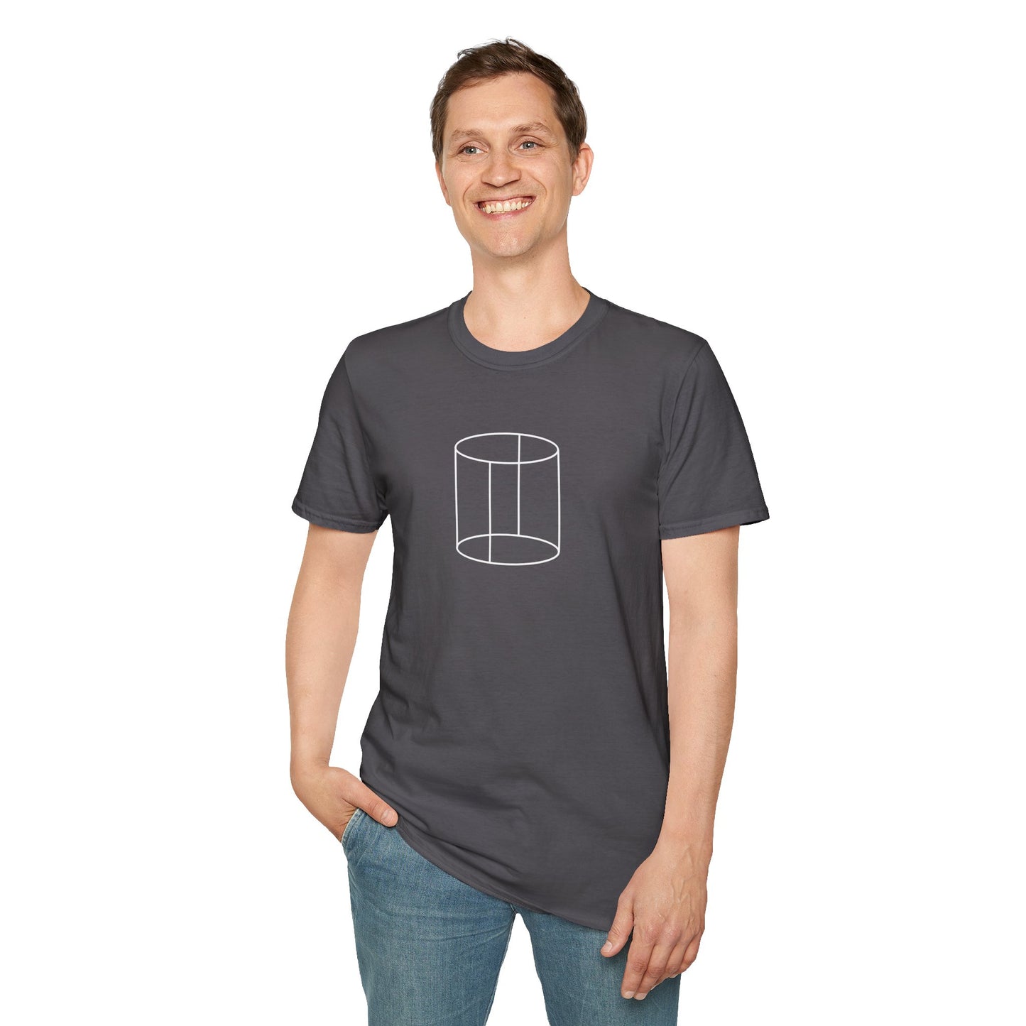 3d Cylinder - Unisex Softstyle T-Shirt