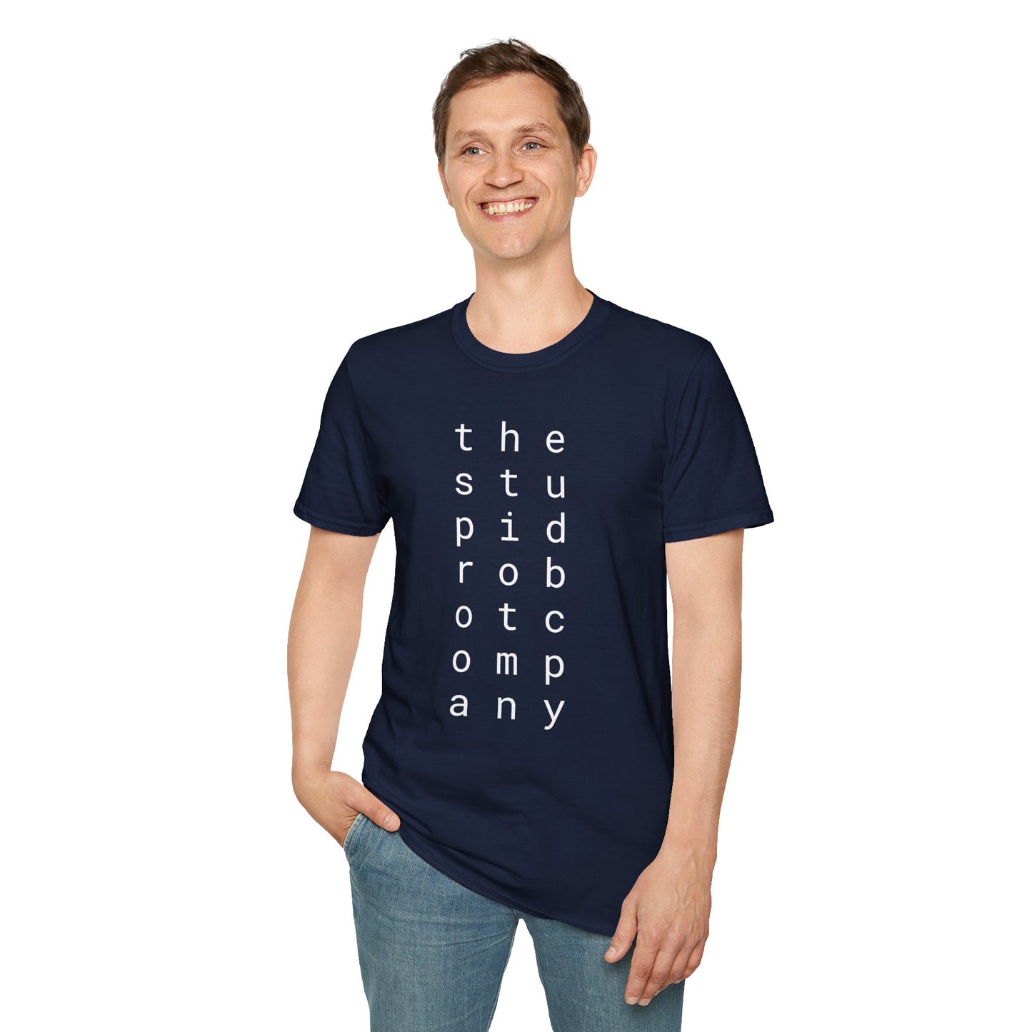 the stupid robot company - Unisex Softstyle T-Shirt