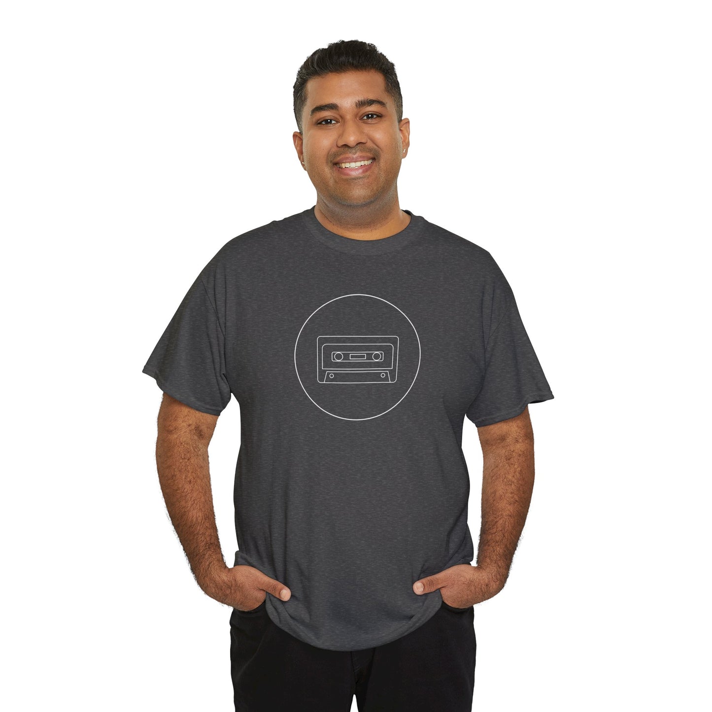 Retro Cassette Tape - Unisex Heavy Cotton T-Shirt