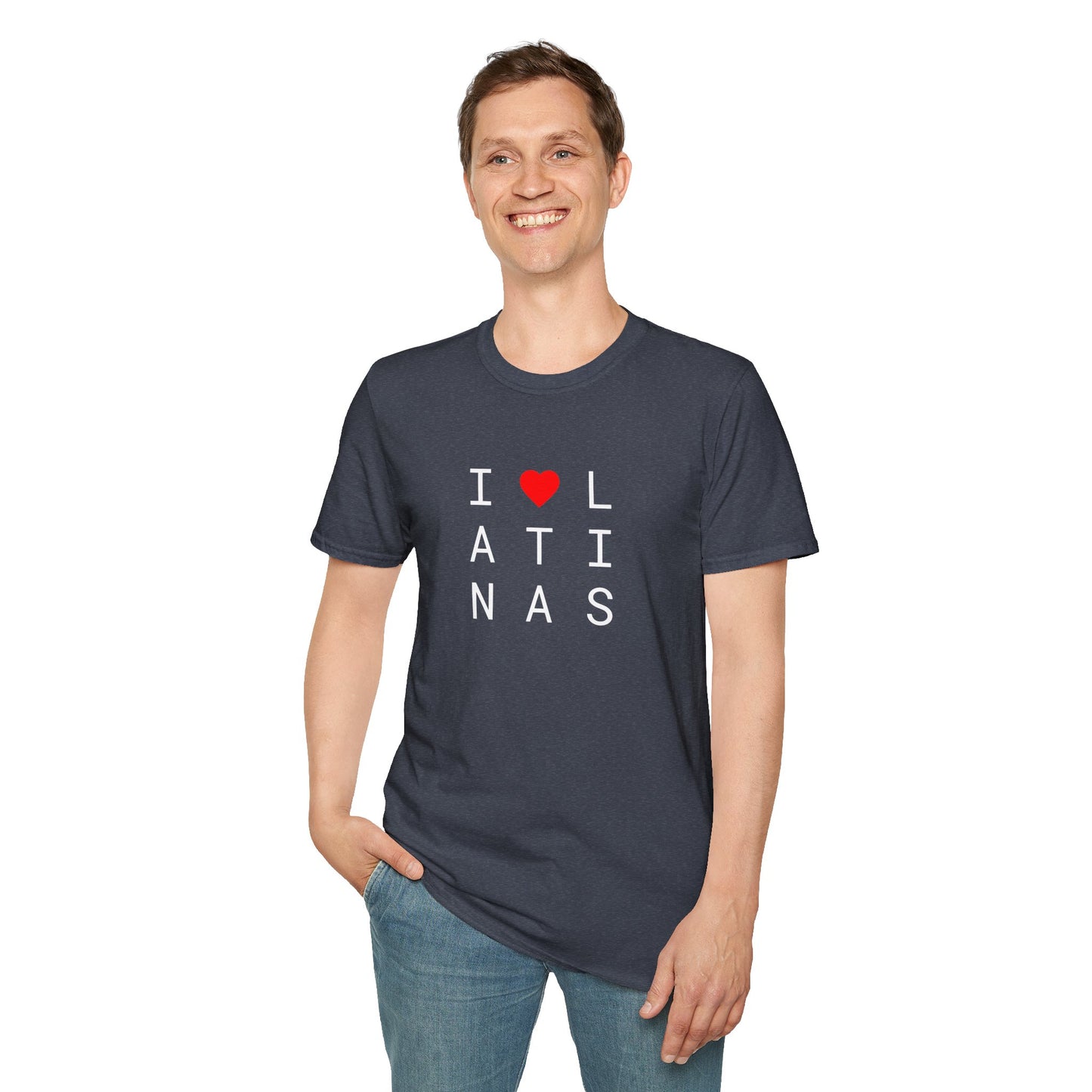 I <heart> LATINAS (2 color) - Unisex Softstyle T-Shirt