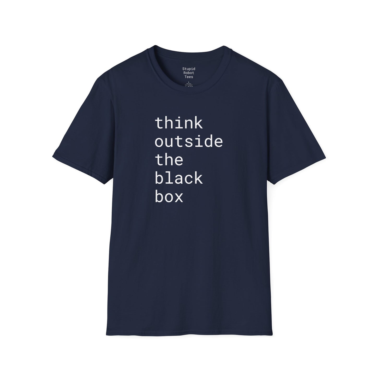 think outside the black box - Unisex Softstyle T-Shirt