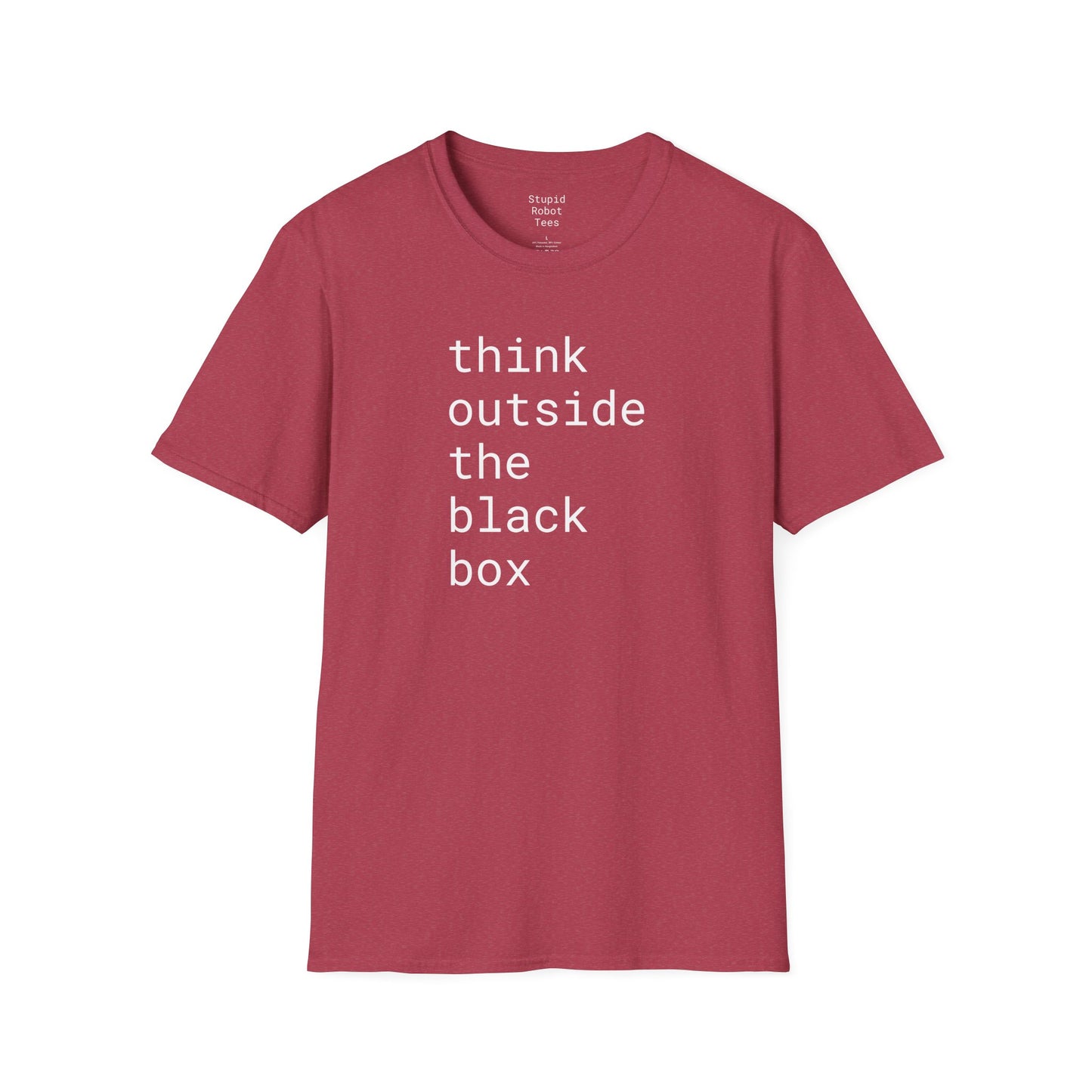 think outside the black box - Unisex Softstyle T-Shirt