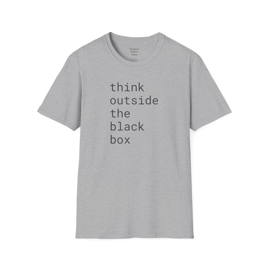 think outside the black box - Unisex Softstyle T-Shirt
