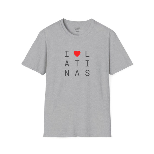 I <heart> LATINAS (2 color) - Unisex Softstyle T-Shirt