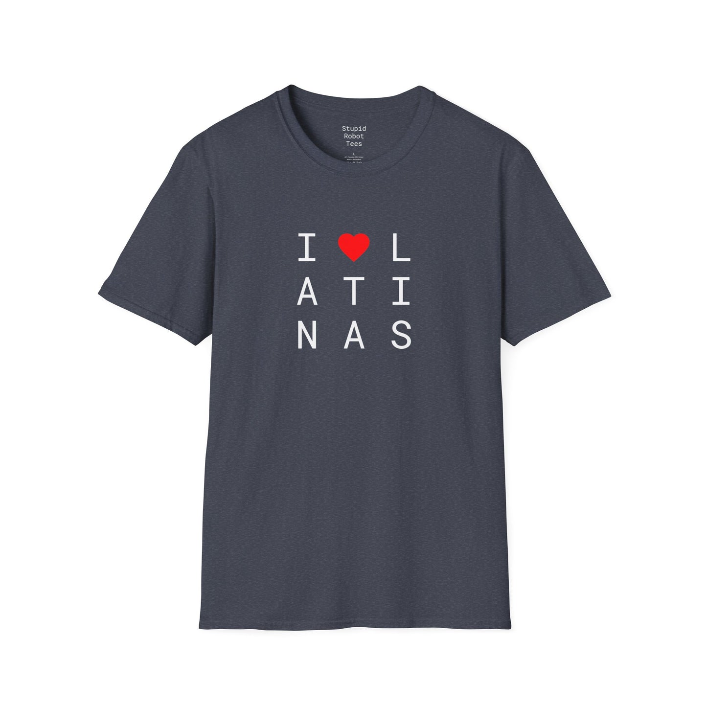 I <heart> LATINAS (2 color) - Unisex Softstyle T-Shirt
