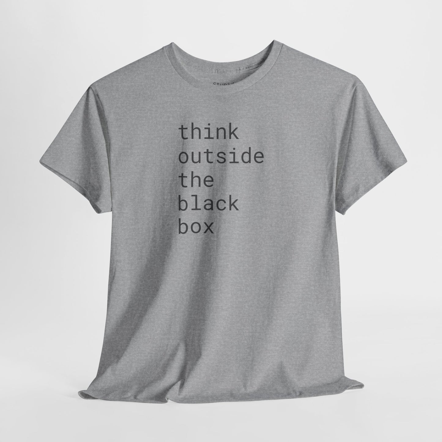think outside the black box - Unisex Heavy Cotton T-Shirt