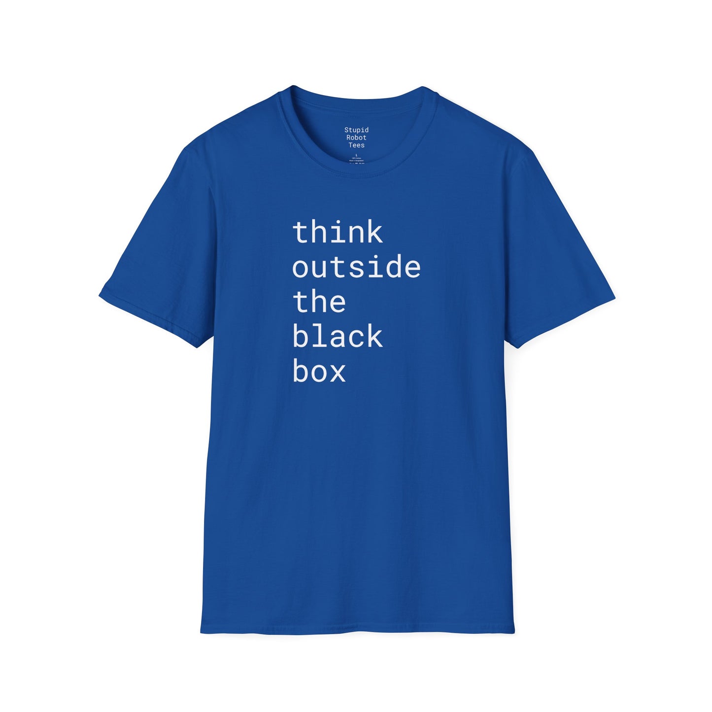 think outside the black box - Unisex Softstyle T-Shirt