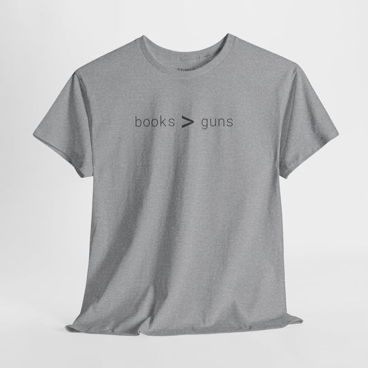 books > guns - Unisex Heavy Cotton T-Shirt