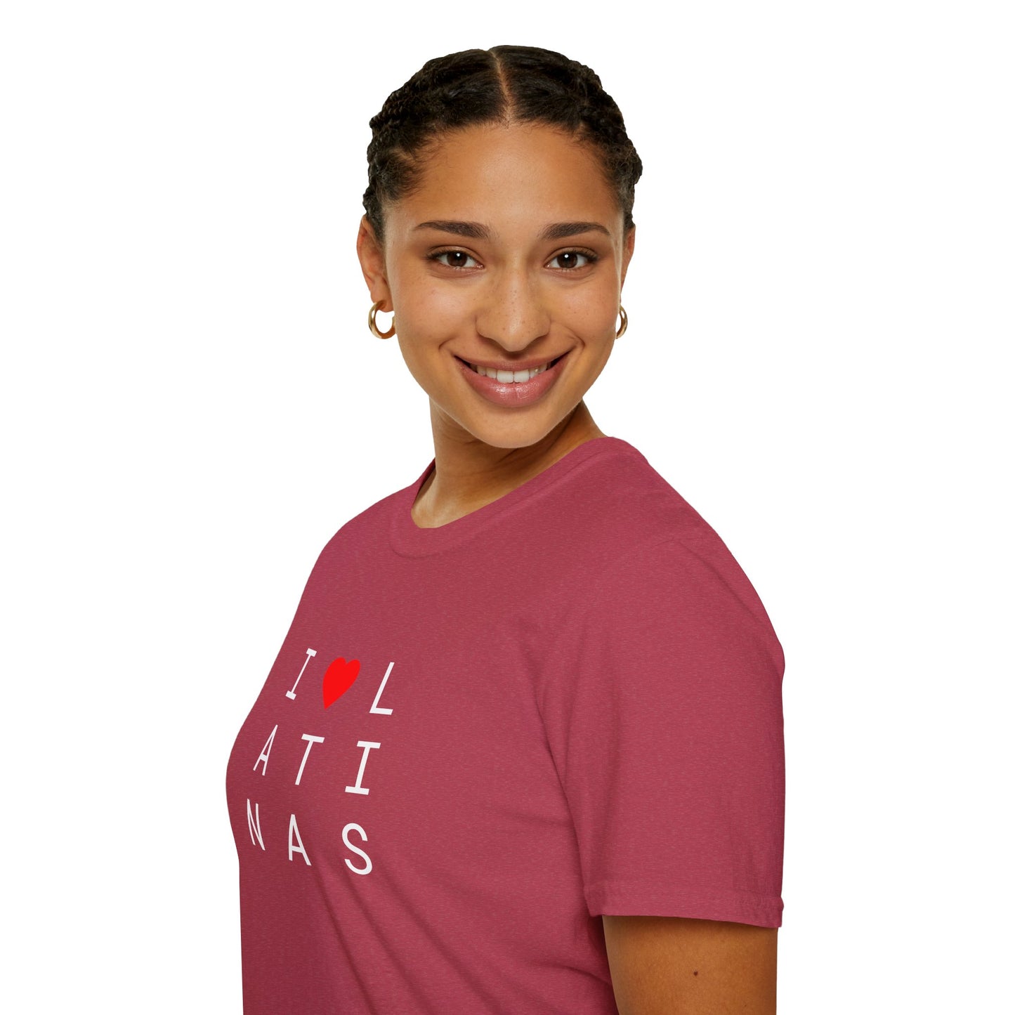 I <heart> LATINAS (2 color) - Unisex Softstyle T-Shirt