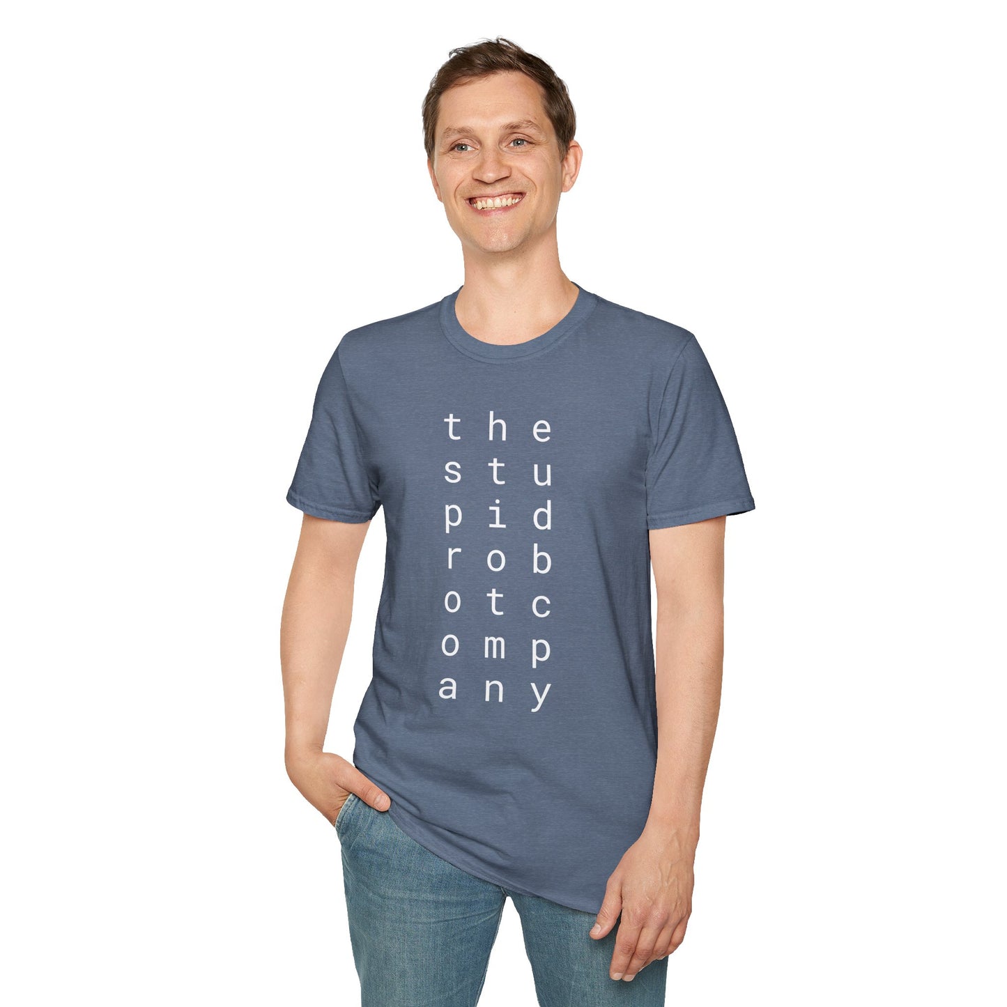 the stupid robot company - Unisex Softstyle T-Shirt