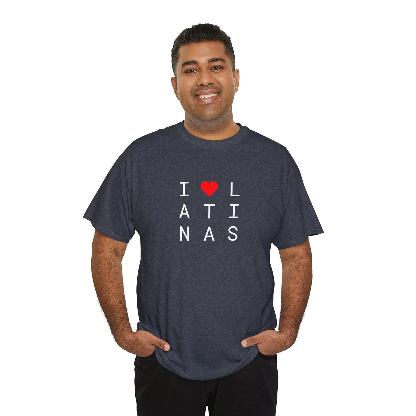 I <heart> LATINAS (2 color) - Unisex Heavy Cotton T-Shirt