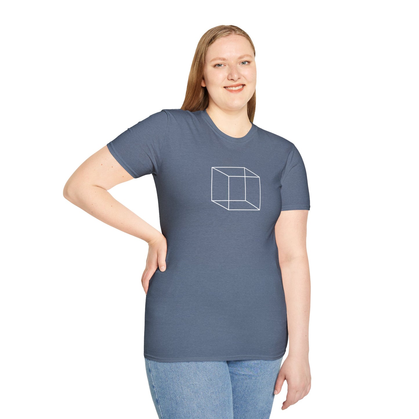 3d Cube - Unisex Softstyle T-Shirt
