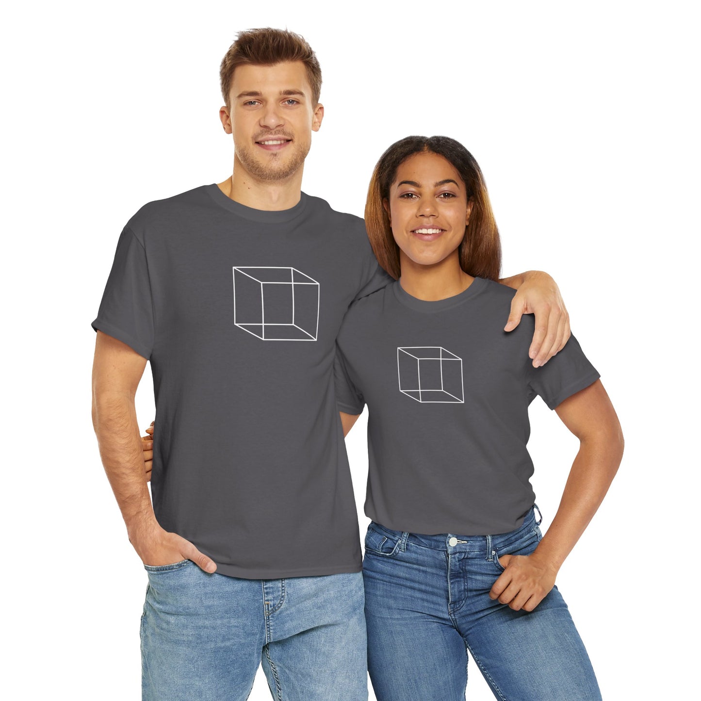 3d Cube - Unisex Heavy Cotton T-Shirt