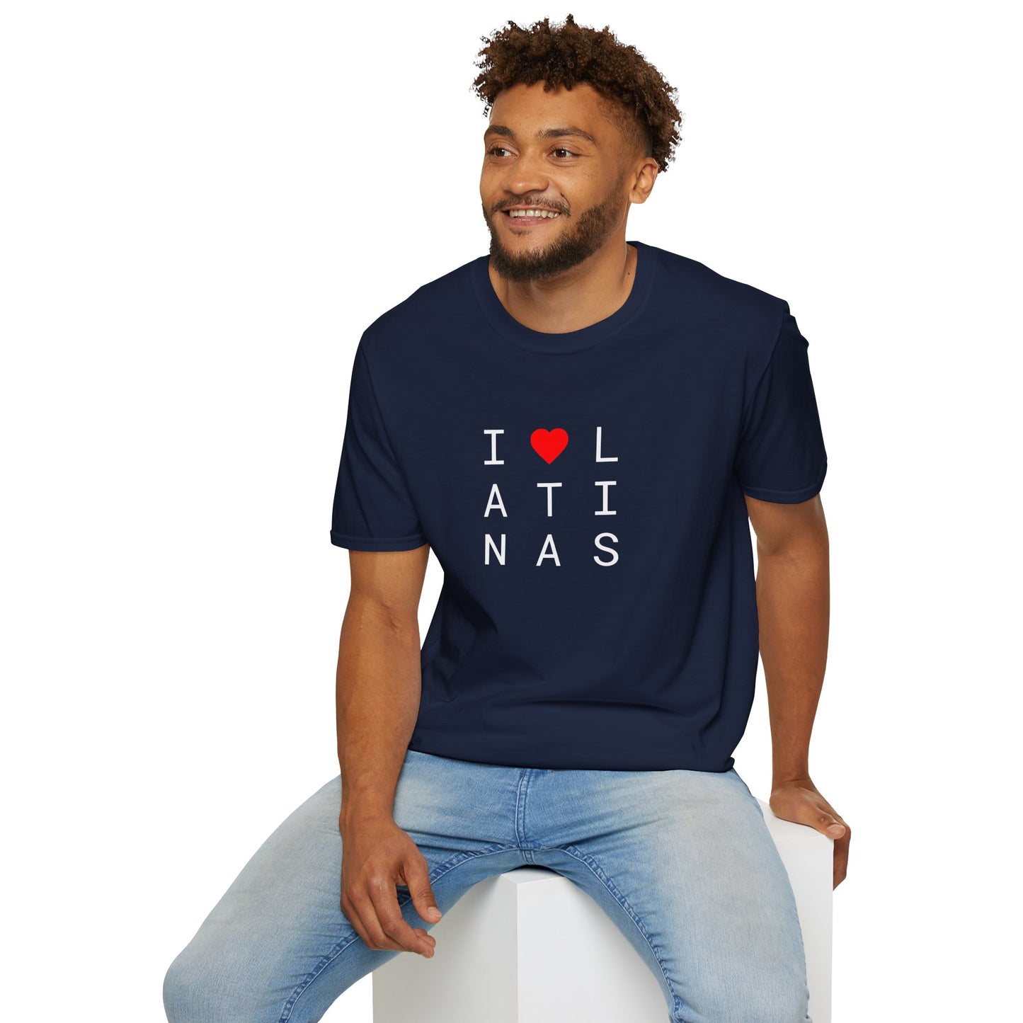I <heart> LATINAS (2 color) - Unisex Softstyle T-Shirt