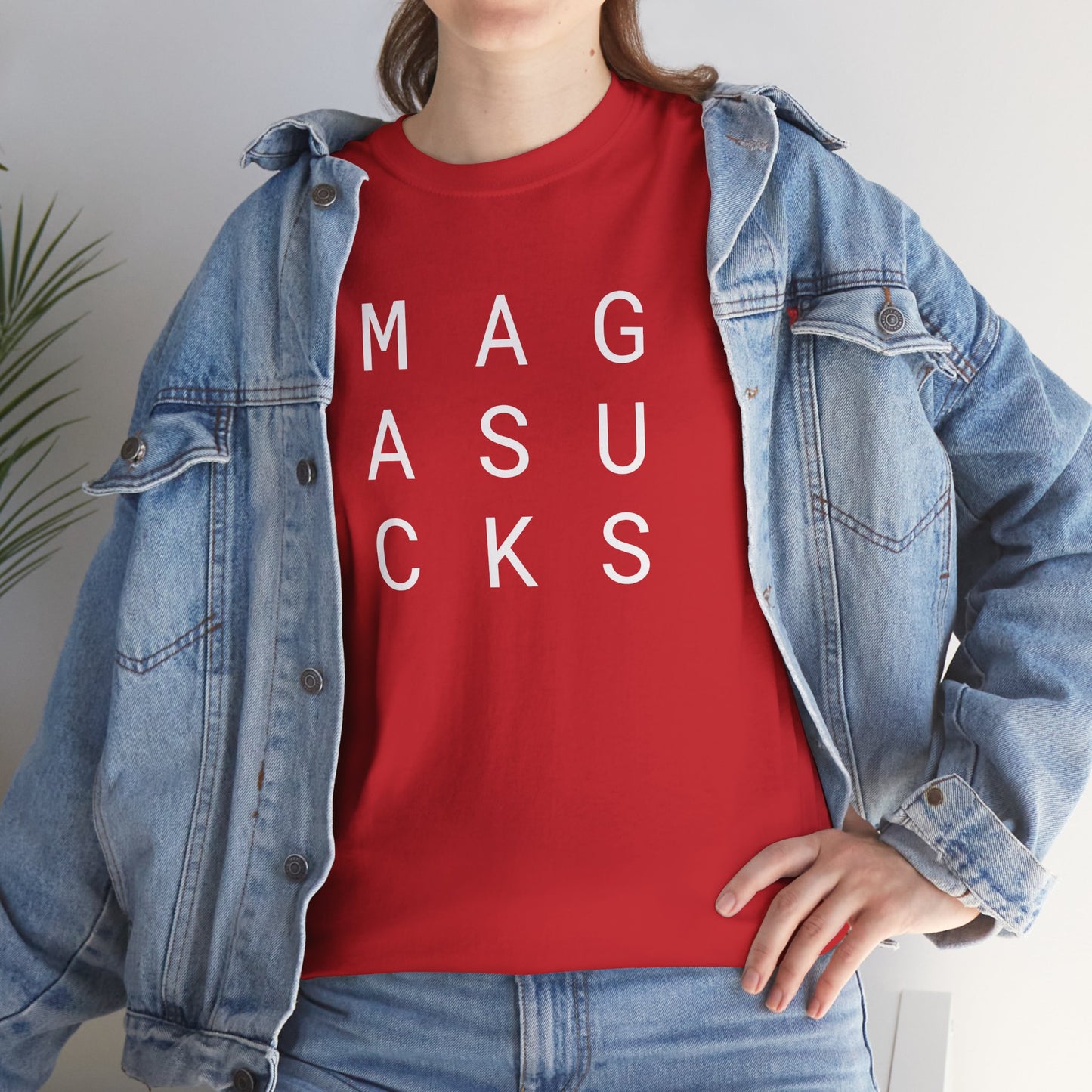 MAGA Sucks - Unisex Heavy Cotton T-Shirt