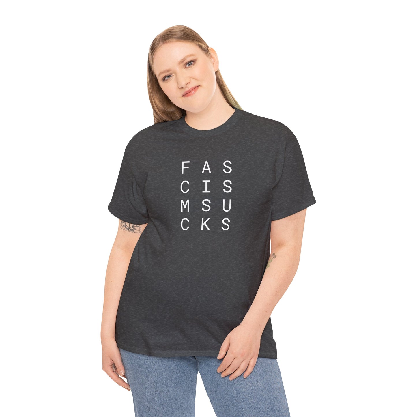 Fascism Sucks - Unisex Heavy Cotton T-Shirt