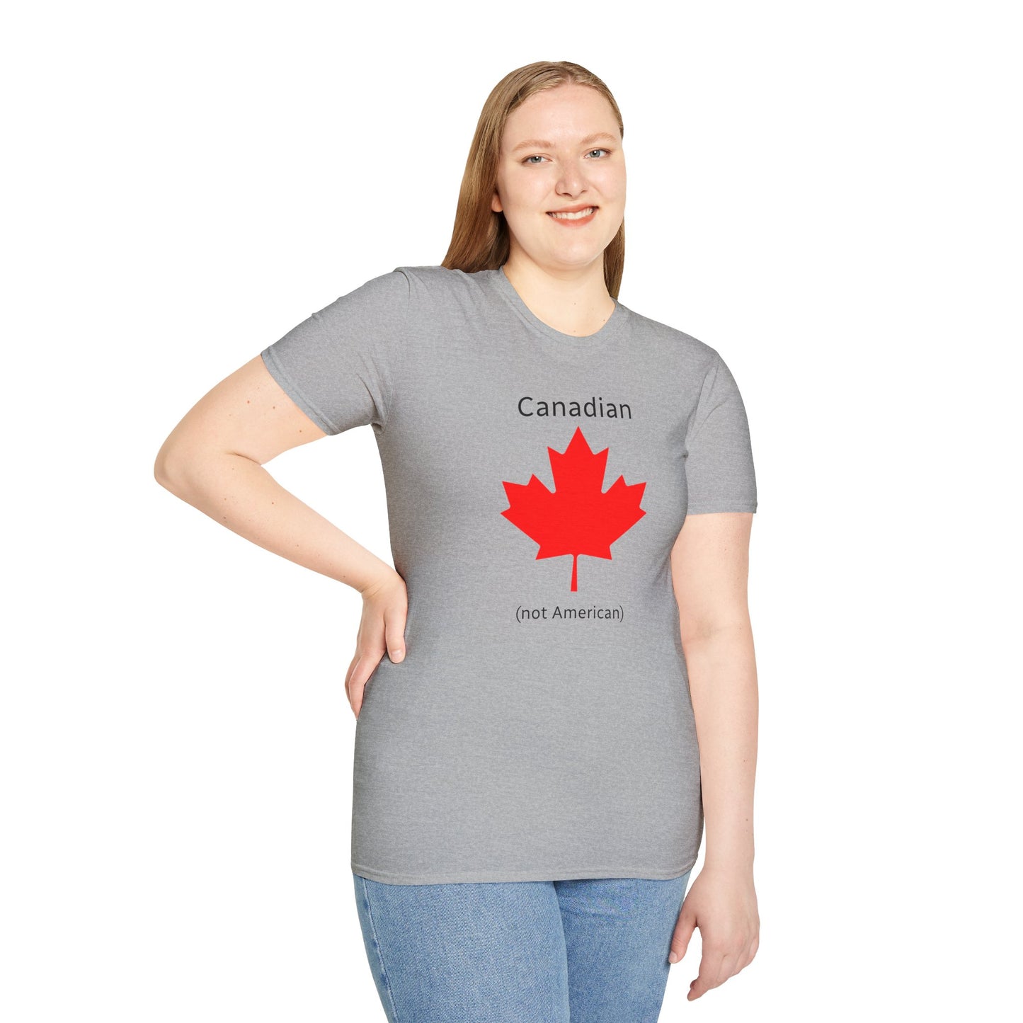 Canadian (not American) - Unisex Softstyle T-Shirt